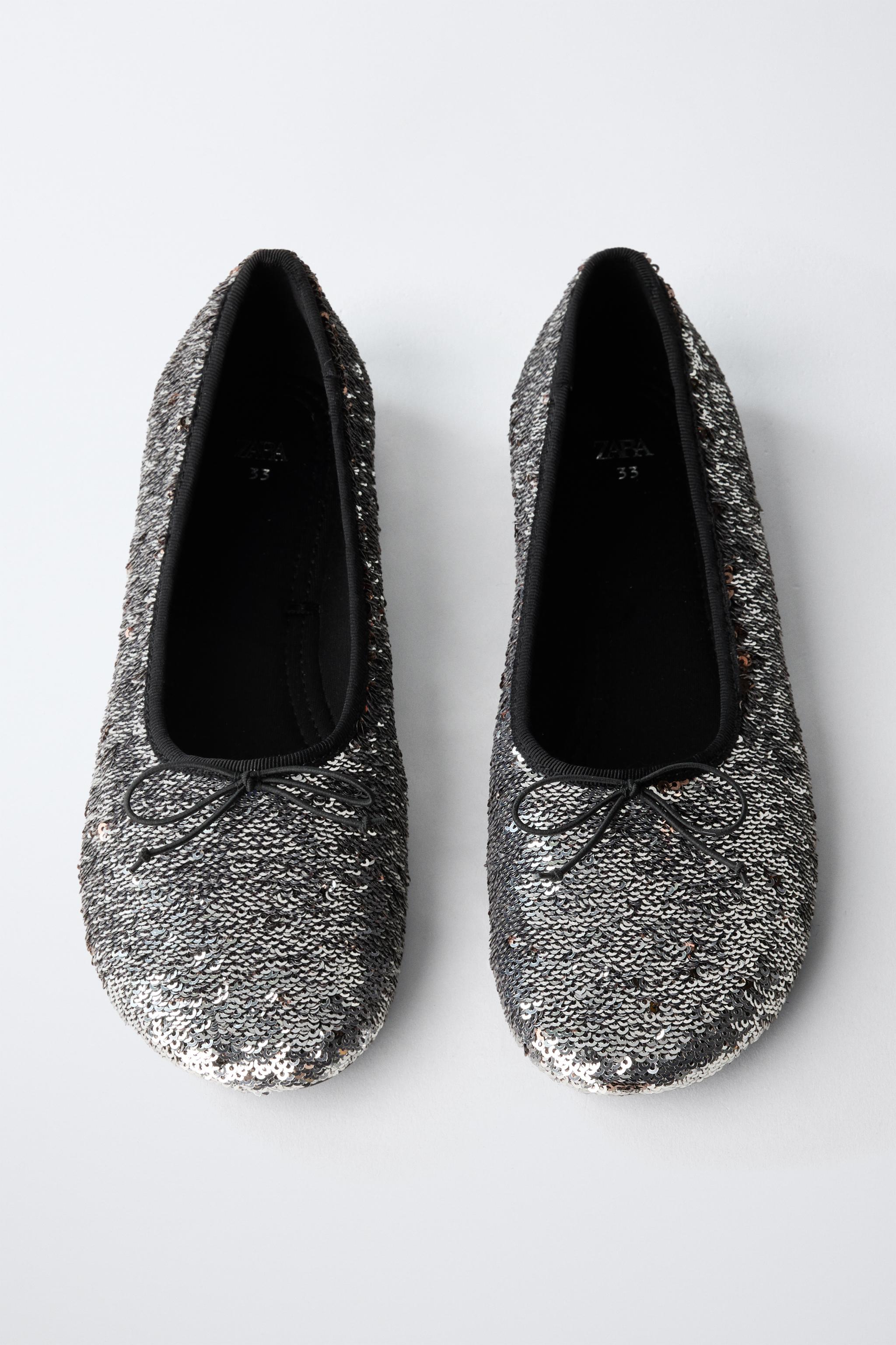SEQUIN BALLET FLATS